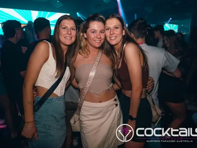 A professional photo of guests enjoying themselves at Cocktails Nightclub from our gallery.