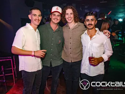 A professional photo of guests enjoying themselves at Cocktails Nightclub from our gallery.