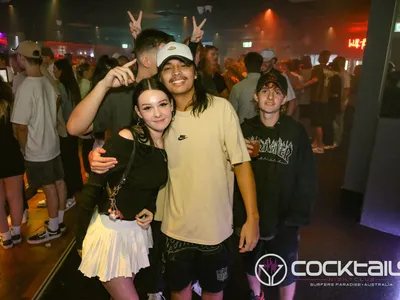 A professional photo of guests enjoying themselves at Cocktails Nightclub from our gallery.