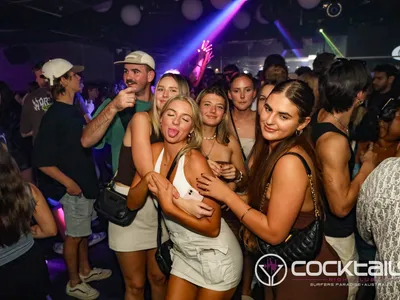 A professional photo of guests enjoying themselves at Cocktails Nightclub from our gallery.