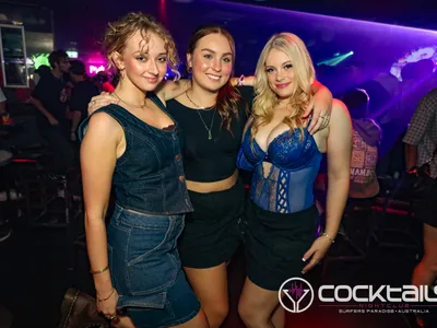 A professional photo of guests enjoying themselves at Cocktails Nightclub from our gallery.