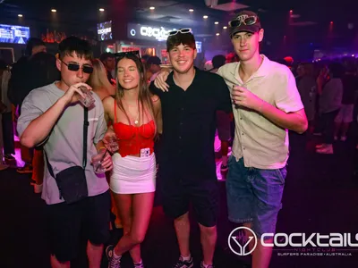 A professional photo of guests enjoying themselves at Cocktails Nightclub from our gallery.