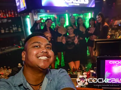 A professional photo of guests enjoying themselves at Cocktails Nightclub from our gallery.