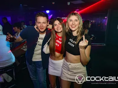 A professional photo of guests enjoying themselves at Cocktails Nightclub from our gallery.