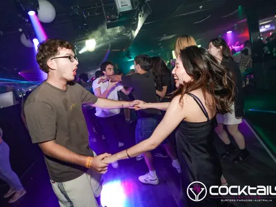 A professional photo of guests enjoying themselves at Cocktails Nightclub from our gallery.