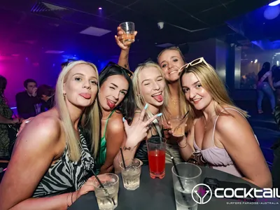 A professional photo of guests enjoying themselves at Cocktails Nightclub from our gallery.