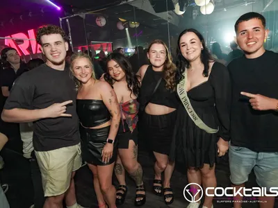 A professional photo of guests enjoying themselves at Cocktails Nightclub from our gallery.