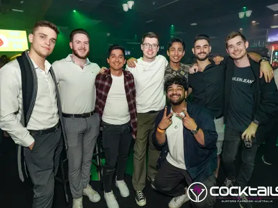 A professional photo of guests enjoying themselves at Cocktails Nightclub from our gallery.