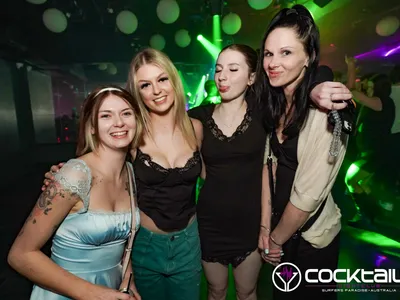 A professional photo of guests enjoying themselves at Cocktails Nightclub from our gallery.