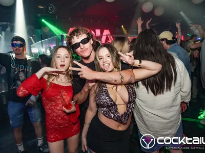 A professional photo of guests enjoying themselves at Cocktails Nightclub from our gallery.