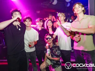 A professional photo of guests enjoying themselves at Cocktails Nightclub from our gallery.