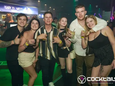 A professional photo of guests enjoying themselves at Cocktails Nightclub from our gallery.