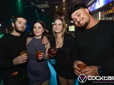 A professional photo of guests enjoying themselves at Cocktails Nightclub from our gallery.