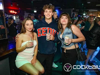 A professional photo of guests enjoying themselves at Cocktails Nightclub from our gallery.