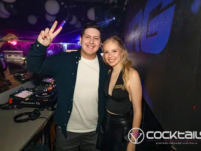 A professional photo of guests enjoying themselves at Cocktails Nightclub from our gallery.