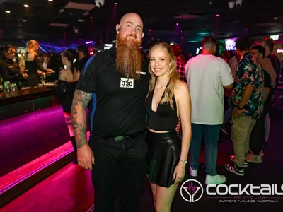 A professional photo of guests enjoying themselves at Cocktails Nightclub from our gallery.