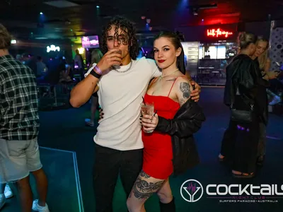 A professional photo of guests enjoying themselves at Cocktails Nightclub from our gallery.