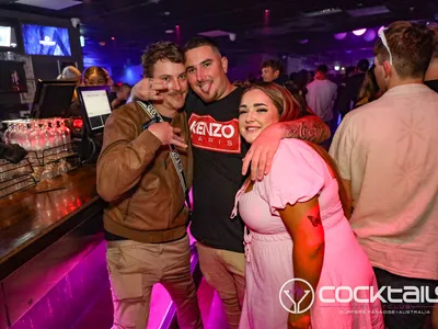 A professional photo of guests enjoying themselves at Cocktails Nightclub from our gallery.