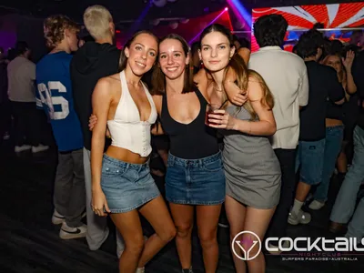 A professional photo of guests enjoying themselves at Cocktails Nightclub from our gallery.