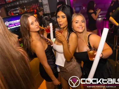 A professional photo of guests enjoying themselves at Cocktails Nightclub from our gallery.