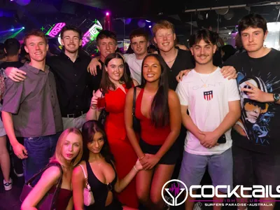 A professional photo of guests enjoying themselves at Cocktails Nightclub from our gallery.