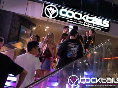 A professional photo of guests enjoying themselves at Cocktails Nightclub from our gallery.