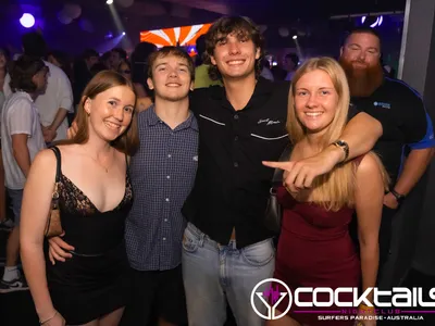 A professional photo of guests enjoying themselves at Cocktails Nightclub from our gallery.