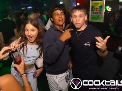 A professional photo of guests enjoying themselves at Cocktails Nightclub from our gallery.