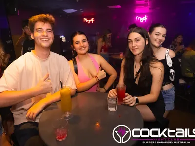 A professional photo of guests enjoying themselves at Cocktails Nightclub from our gallery.