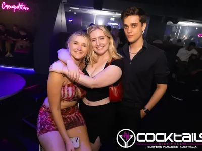 A professional photo of guests enjoying themselves at Cocktails Nightclub from our gallery.