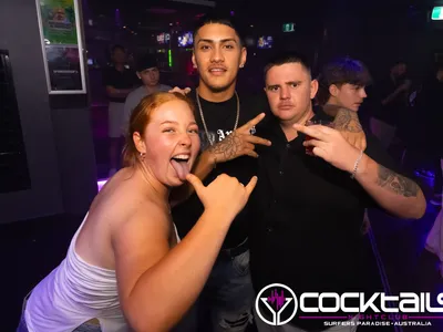 A professional photo of guests enjoying themselves at Cocktails Nightclub from our gallery.