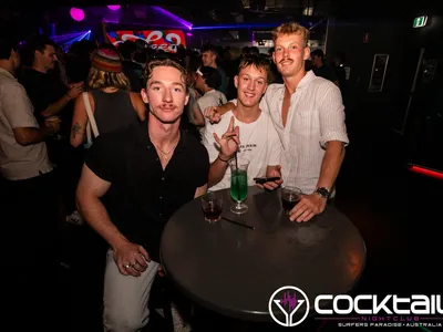 A professional photo of guests enjoying themselves at Cocktails Nightclub from our gallery.