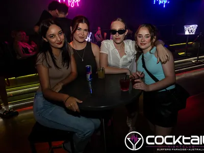 A professional photo of guests enjoying themselves at Cocktails Nightclub from our gallery.