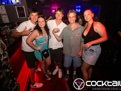 A professional photo of guests enjoying themselves at Cocktails Nightclub from our gallery.