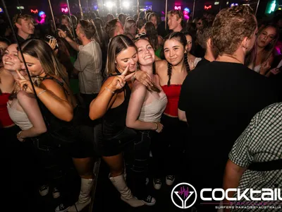 A professional photo of guests enjoying themselves at Cocktails Nightclub from our gallery.