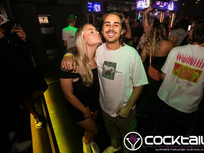 A professional photo of guests enjoying themselves at Cocktails Nightclub from our gallery.