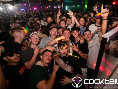 A professional photo of guests enjoying themselves at Cocktails Nightclub from our gallery.