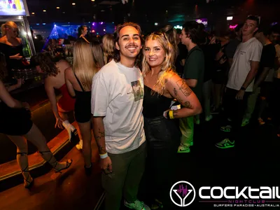 A professional photo of guests enjoying themselves at Cocktails Nightclub from our gallery.