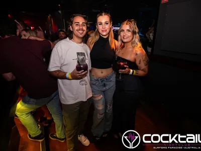 A professional photo of guests enjoying themselves at Cocktails Nightclub from our gallery.