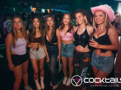 A professional photo of guests enjoying themselves at Cocktails Nightclub from our gallery.