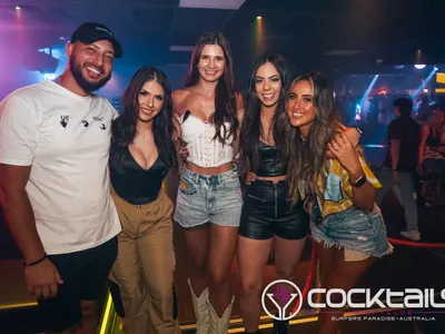 A professional photo of guests enjoying themselves at Cocktails Nightclub from our gallery.