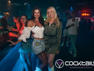 A professional photo of guests enjoying themselves at Cocktails Nightclub from our gallery.