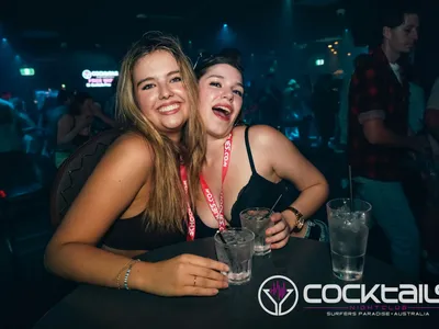 A professional photo of guests enjoying themselves at Cocktails Nightclub from our gallery.