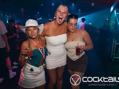 A professional photo of guests enjoying themselves at Cocktails Nightclub from our gallery.