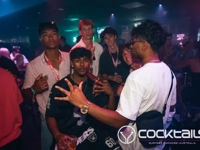 A professional photo of guests enjoying themselves at Cocktails Nightclub from our gallery.