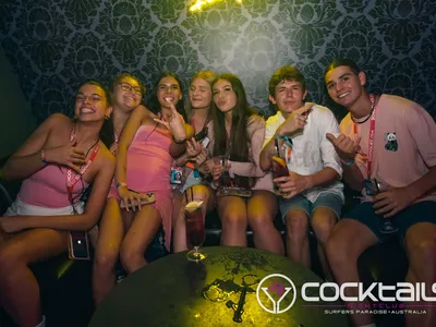 A professional photo of guests enjoying themselves at Cocktails Nightclub from our gallery.