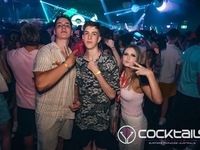 A professional photo of guests enjoying themselves at Cocktails Nightclub from our gallery.