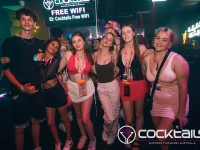 A professional photo of guests enjoying themselves at Cocktails Nightclub from our gallery.