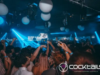 A professional photo of guests enjoying themselves at Cocktails Nightclub from our gallery.