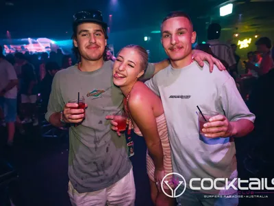 A professional photo of guests enjoying themselves at Cocktails Nightclub from our gallery.